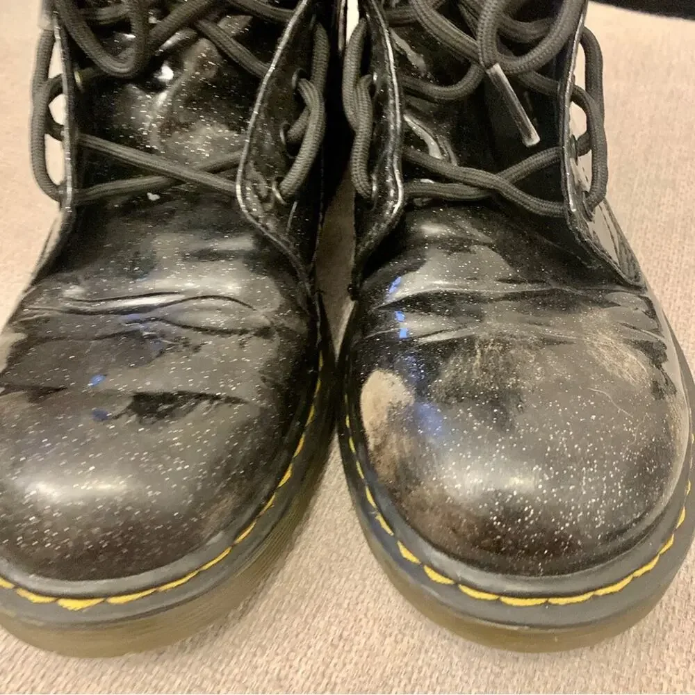 Doc Martens JUNIOR 1460 GLITTER LACE UP BOOTS 4